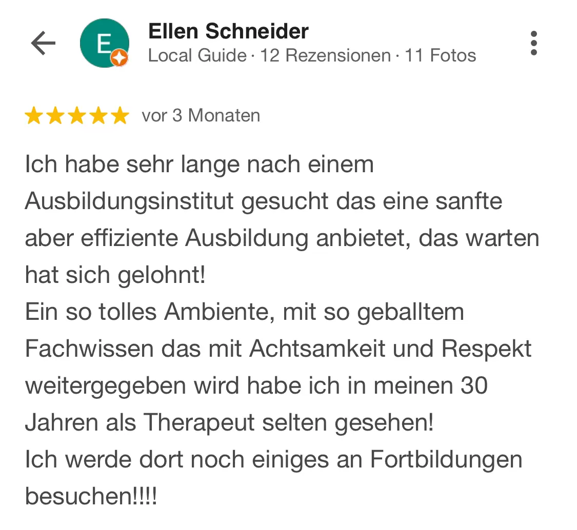 Faszien Ausbildung Rezension